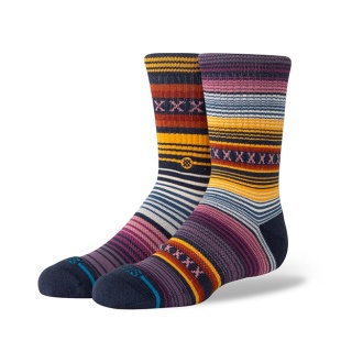 Stance Kids' Crew Socks Curren Kids violet/multicoloured - 1 pair